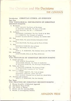 Hardcover The Christian and his decisions;: An introduction to Christian ethics Book