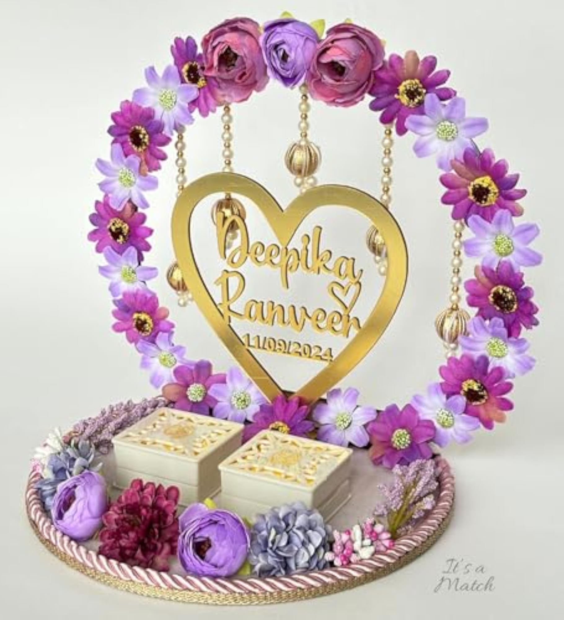 Personalized Engagement Platter with Detachable Boxes