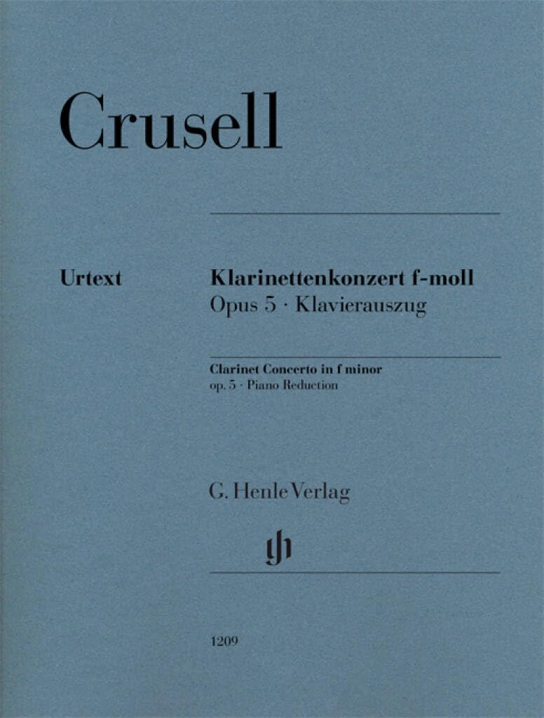 CONCERTO POUR CLARINETTE EN FA MINEUR OP. 5 (English and German and French Edition)      Sheet music – January 1, 2009