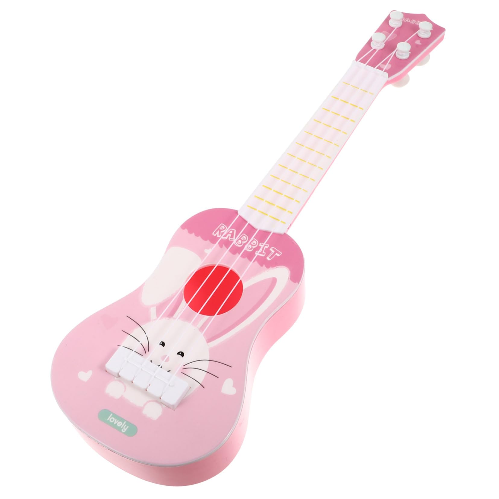 BESTonZON Instrumentos De Cuerda Ukelele para Niños Guitarra Electrica Ukeleles Guitarras Guitarra para Niñas Juguetes Musicales Miniguitarra Mini Guitarra Juguete Rosa El Plastico