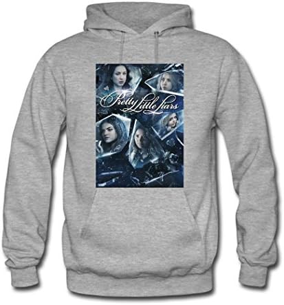 Fanging Design Pretty Little Liars Big Girls Hoodie, Custom Classic Sweatshirt X-Large Grey