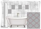 Kacheldekor Medianlux Fliesenaufkleber Fliesen Aufkleber Vintage Nostalgie Retro Shabby Chic Alt Küche Bad WC Deko, 6 Stück, 20x25cm m14m40h-74860