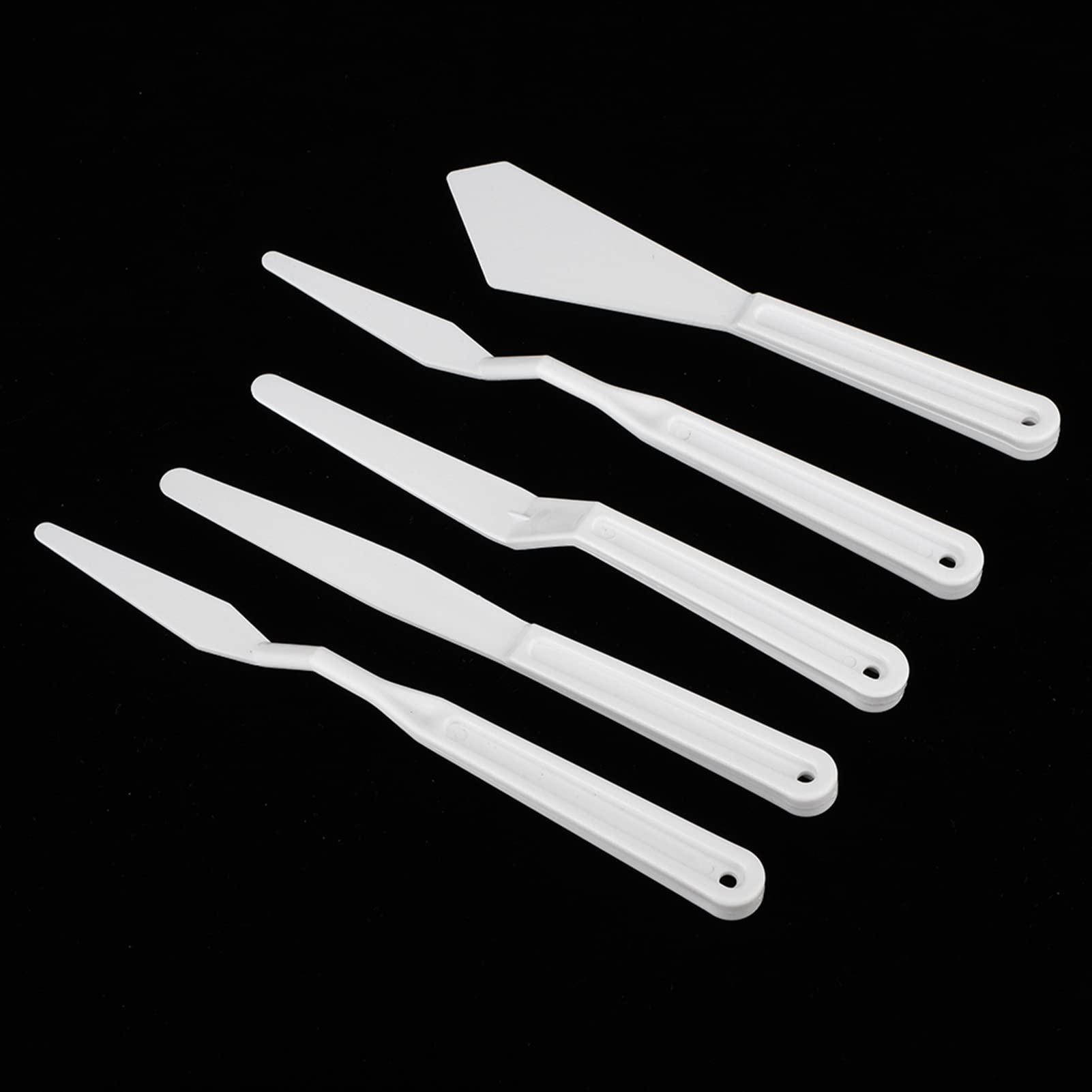 Palette Knife, Pallet Knife with 6pcs Plastic Palette Knives for Painting