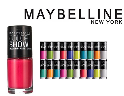 Lot of 10 Maybelline Color Show Finger Nail Polish Color Lacquer All Different Colors No Repeats