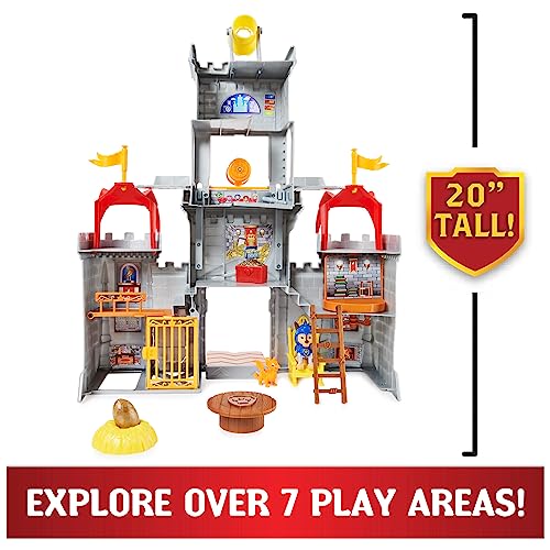 Paw Patrol, Rescue Knights Castle HQ, Escenario transformable de 11 Piezas con Figuras de acción de Chase y del minidragón Draco, Juguetes para niños a Partir de 3 años