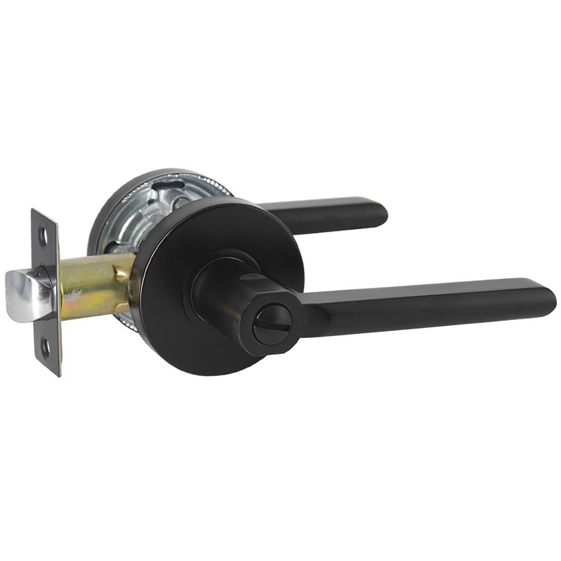 Deurklink Lock Pack Set roestvrij stalen deurkruk Anti-diefstal slot met sleutels houten deur stille kamer deurslot voor interieur, slaapkamer, badkamerdeur