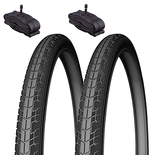 ✅ Pneumatici Neri da 28” con Puncture Protection (Protezione Anti-Puntura) uno spesso strato di gomma flessibile anti-puntura che offre una protezione duratura da oggetti appuntiti e terreni sterrati | Copertoni per City Bike, Stradale, Ibrida, Gravel, CicloCross, Bicicletta da Cicloturismo, Bici adulto da 28”