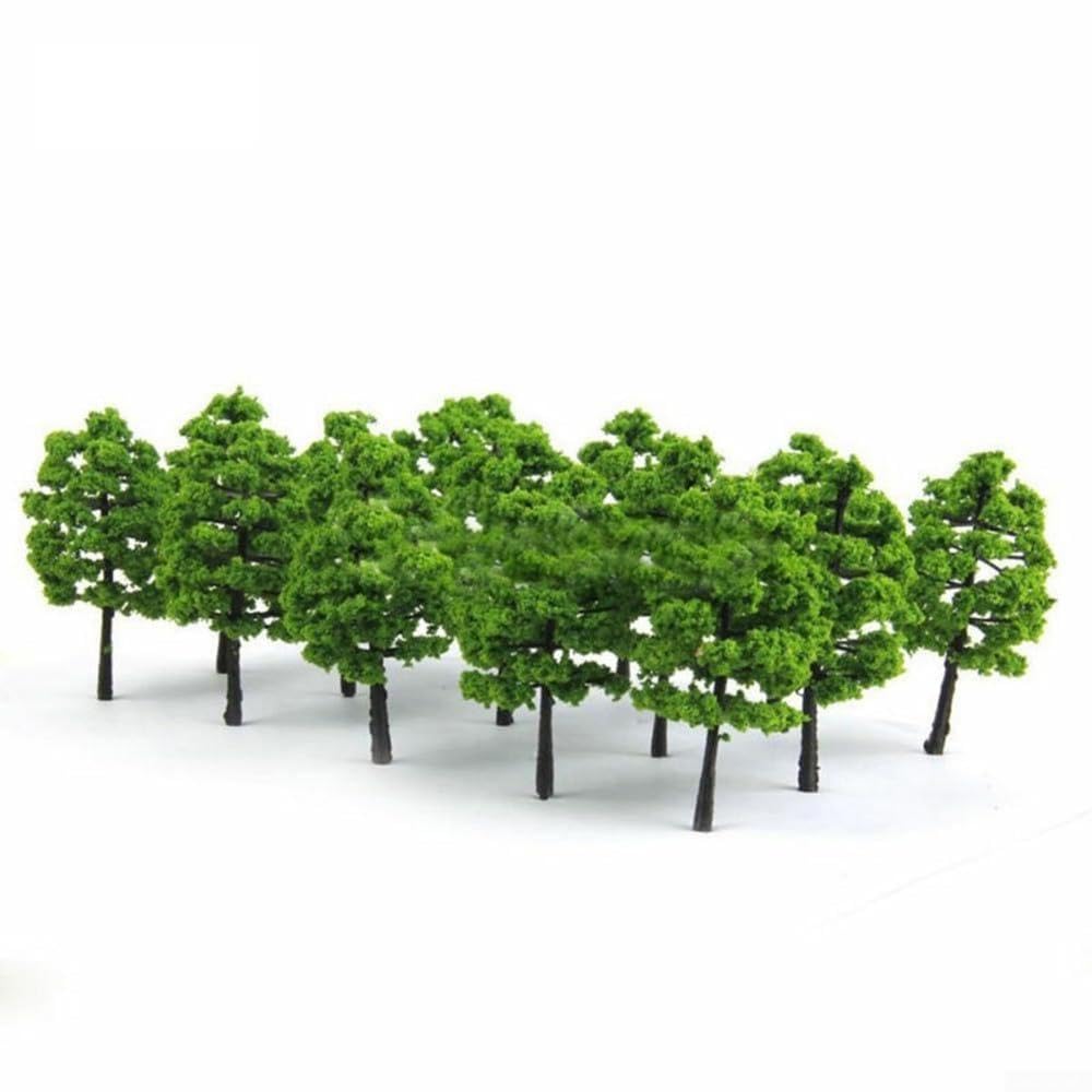 Lot de 20 arbres miniatures pour diorama et décoration de paysages miniatures