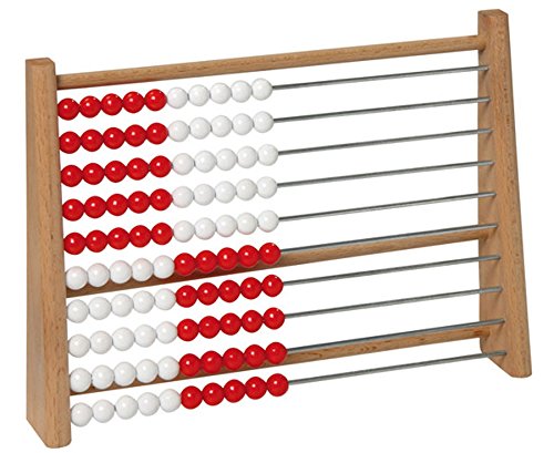 Betzold - Holz-Rechenschieber Grundschule 100 - Abakus Rechenrahmen Rechnen lernen