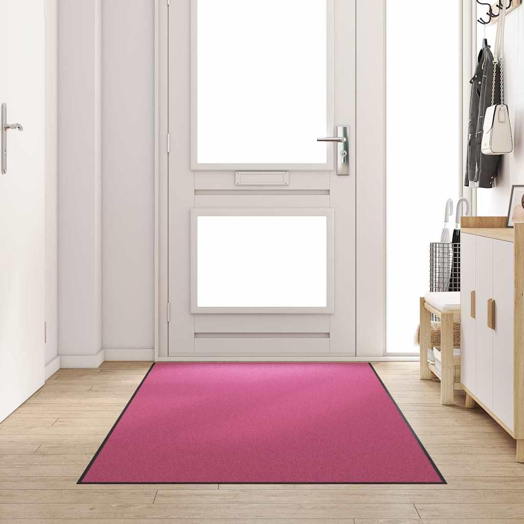 Fußmatte Rosa Schwarz 120 x 250 cm Türmatte Innen Außen