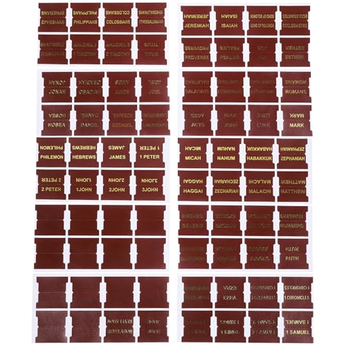 Pestañas de cuero para Biblia de lectura clara que agilizan el estudio y marcado de libros