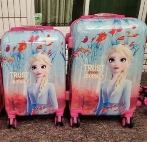 Image of ADSON Abs Kids Trolley 360 Rotating Luggage 360 Degree Wheels Non-Breakable 20 Inch Kids Hardsided Suitcase with 4 Wheels, 360 Degree Wheel Travel Trolley Bag