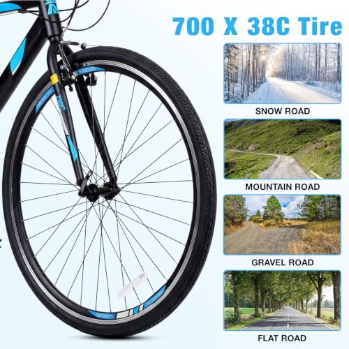 Yventix 21-Speed 700C Hybrid Bike