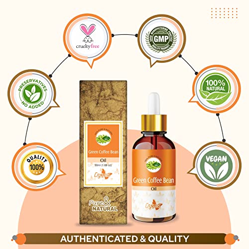 Image of Crysalis Green Coffee Bean Oil 100 ml (3.38 fl oz) - Lightweight Botanical Oil for Skincare, Serums & DIY Formulations