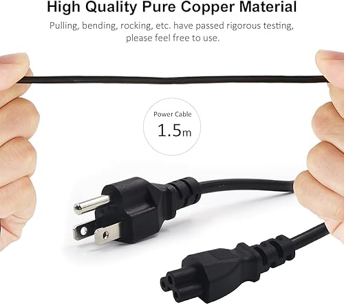 Miniatura 3 de Cable de alimentación de 19 V compatible con monitor HP VH240A 31.5" 27" 25" 23.8" 23" 21.5" 20" 32f 27f 25f 24f 22cwa 27er 27es 27eb 27xi 27xw 27bw