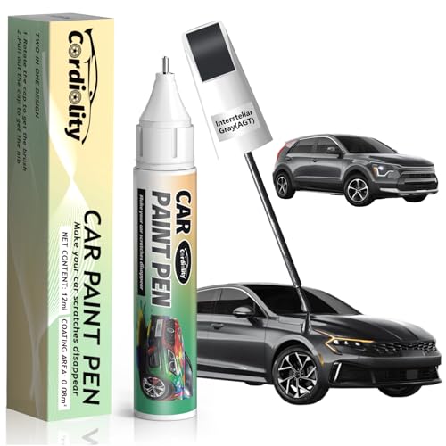 Image of Interstellar Gray(AGT) Touch Up Paint Pen for Kia,Car Paint Scratch Repair Pen Quick and Easy Fix Auto Paint Scratch