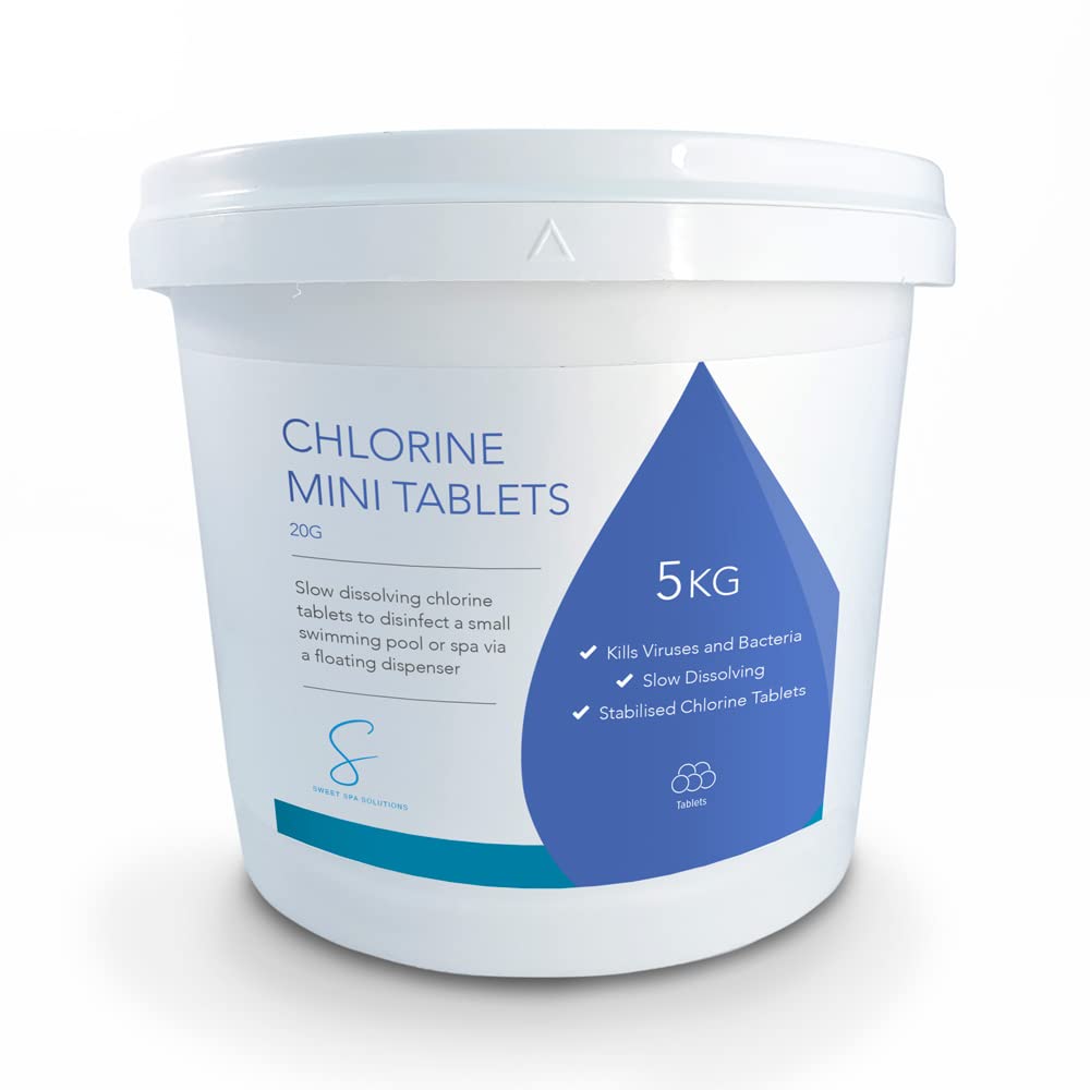 Sweet Spa Solutions 5kg Chlorine Tablets 20g - Hot Tub, Spa and Swimming Pool Chlorine Tablet Treatment.