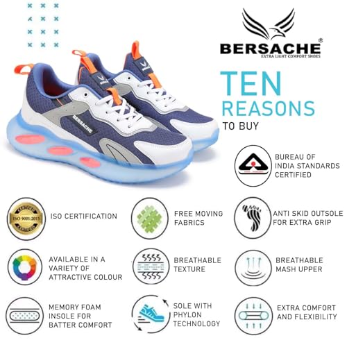 Image of BERSACHE Premium Sports,Walking,Gym,Cricket, Trending Running Shoes for Men