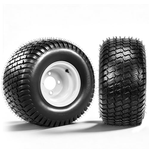 TRIBLE SIX 2 Pack 18x8.50-8 Lawn Mower Tires with Rim