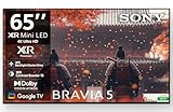 Sony 164 cm (65 inches) BRAVIA 5 4K Ultra HD Smart Mini LED Google TV K-65XR50