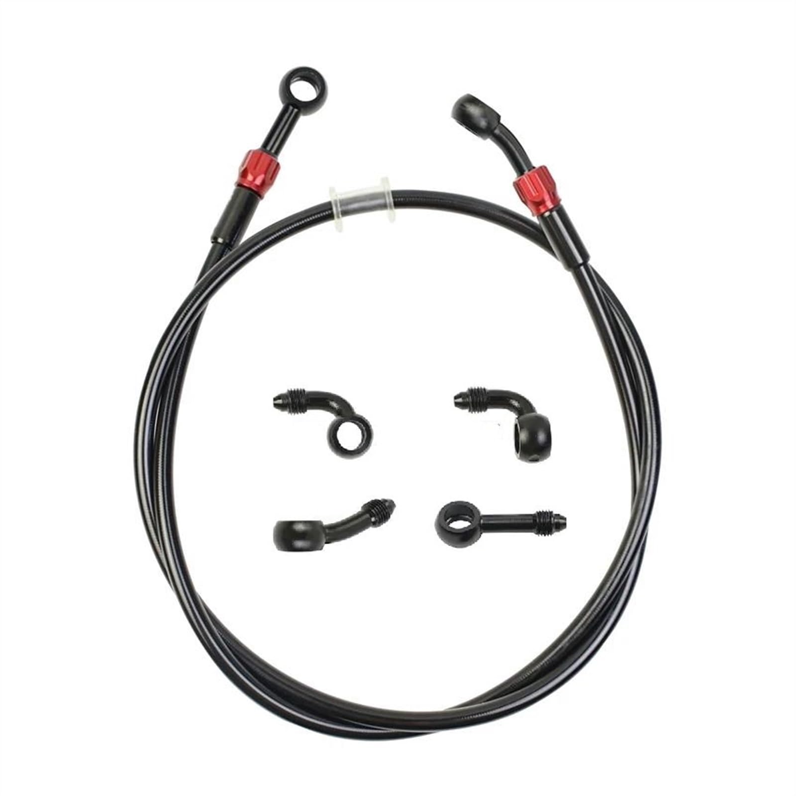 Ksxzw One Color Motorbike Part Diameter Is 10Mm Motorcycle Brake Hose Hydraulic Stainless Steel Braided Line Fluid Oil Tube 400Mm-2400Mm(900Mm)