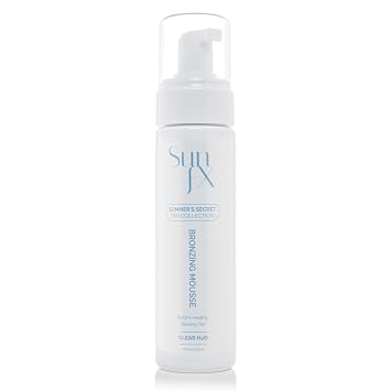 SunFX Ultra Deluxe Self Tanning Bronzing Mousse | Clear H20 | Enriched with Aloe Vera and Coconut 7.6 fl oz