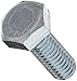Class 10.9 Steel Hex Bolt, Zinc Blue-Chromate Plated Finish, Hex Head, External Hex Drive, Meets DIN 933/ISO 898, 18mm Length, Fully Threaded, M6-1 Metric Coarse Threads, Imported (Pack of 100)