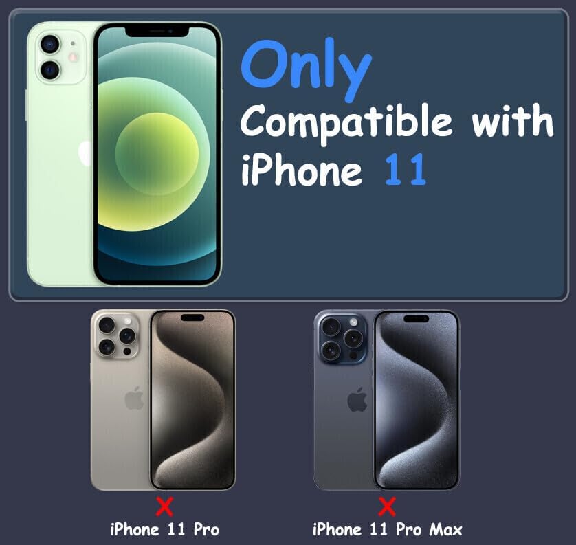 Image of Back Cover Compatible with iPhone 11, Adorable Curly Wave Frame Clear Case for Girls and Women, Transparent Soft Silicone TPU Bumper Shockproof Protective Cover (Black)