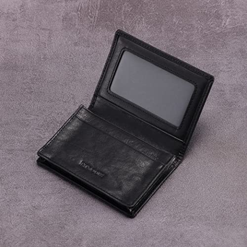 Image of HISCOW Business Card Holder with Large Compartment - Full Grain Leather
