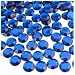 The Crafts Outlet 144-Piece Flatback Round Rhinestones, 12mm, Royal Blue