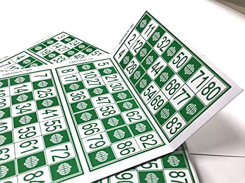 600 Bingokarten für traditionelle Bingo, 90 Kugels