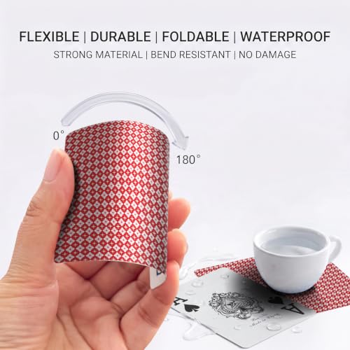 Baraja de póker impermeable de plástico resistente Ben Niu miniatura 4
