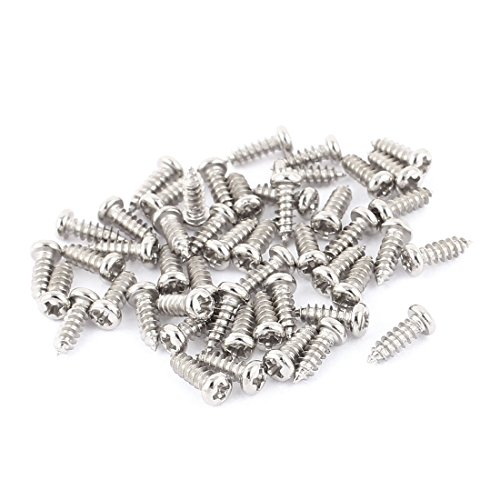 Tornillos autorroscantes acero inoxidable M2.5 x 8mm 50 pcs miniatura 1