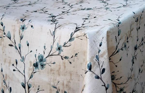 Nappe en toile cirée 350 x 140 cm Branches, Nappe en 100 % PVC anti-tâches, imperméable et résistante à tous types de liquides