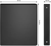 Vista 3 de COMIX Carpeta resistente de 3 anillos de 1 pulgada con cubierta transparente, carpeta de anillos redondos de 1 pulgada, sin PVC, 0.094 in de grosor