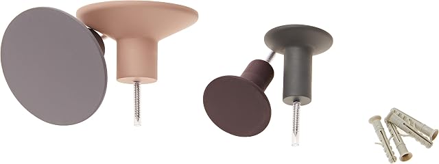 Blomus Wandhaken-65801 Wall Hook Set, Multi-Colour, 4.5 cm
