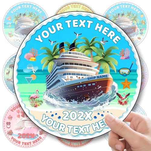 Custom Cruise Door Decorations Magnets Personalized Magnets for Cruise Ship Door Customized Text Name Year Cruise Magnet-Caribbean