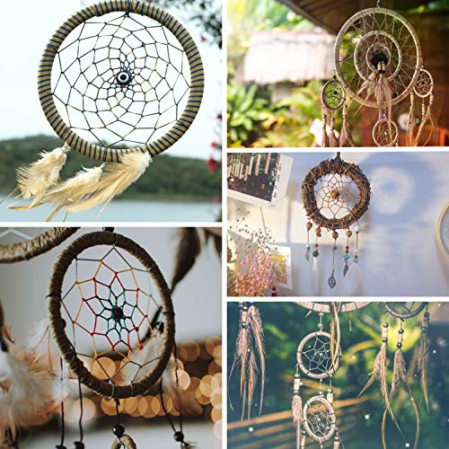 Aliff 15 Pcs Silver Dream Catcher Metal Rings Supplies - Macrame Rings, Metal Hoops For Multi-Purpose Crafts Projects In 5 Sizes (2 Inch, 3 Inch, 4 Inch, 5.5 Inch, 6.3 Inch) (Silver) #TOP5