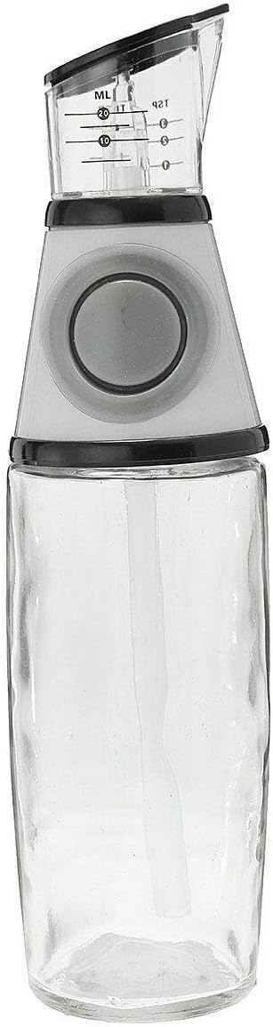 Kitchen Spice Box Vinegar Measuring Dispenser Bottle Kitchen Glass Sauce Boat Olive Oil Dispenser Pourer Cooking Utensils (Color: Red Size: M)
