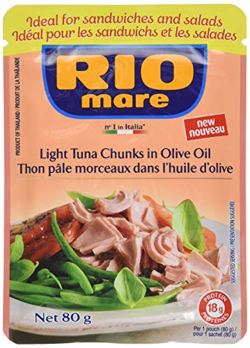 Rio Mare Tuna Fischstücke in Olivenöl, 80 g im Beutel