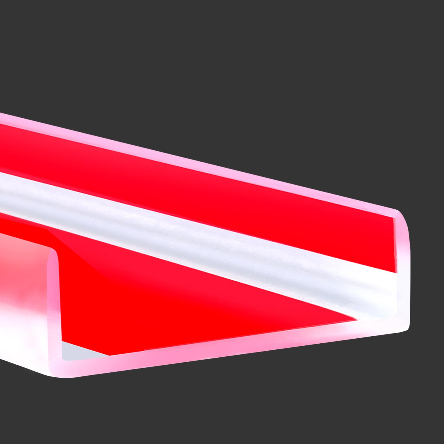 Clear Rubber Edge Trim, Self-Adhesive Transparent Edge Protector for Metal, Plastic, Wood Edge, Silicone Material, Fit 2-1/2"(64mm), Deep Big Size U Channel Edge Guards, Length 6m