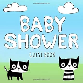 Baby Shower Guest Book: Black & White Cats Sign in Guestbook - Cute Kittens Square Size Keepsake Signature Register for Baby Party with Space for ... for Email, Name and Address plus GIFT LOG - coolthings.us