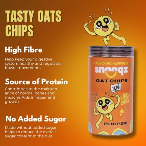 Image of Snaaqz Super Chips Combo (Beetroot, Peri Peri Oat) | Pack of 2 (150g each) | Healthy & Crunchy Baked Chips, High Protein, Gluten Free, Vegan, No Palm Oil, Low Calorie Snack