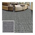 XLIHAWY Carpet Floor Tiles, Seamless Appearance Cuttable Carpet Tiles, 60cm DIY Flooring Carpet Mat with PVC Bottom for Residential Commercial Hotel (Color : Grey, Size : 32pcs)