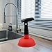 Sink Drain Plunger Suction Plunger, Household Kitchen Drain Plunger for Shower Kitchen Sink Bathtub Toilet, Red