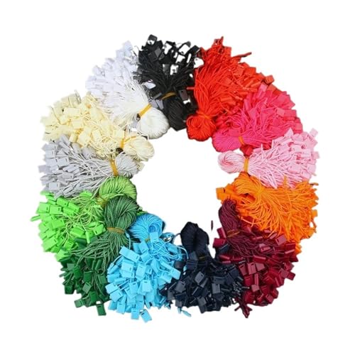 Etiquetas colgantes rosas de 17cm con cordón de alta calidad para ropa y manualidades