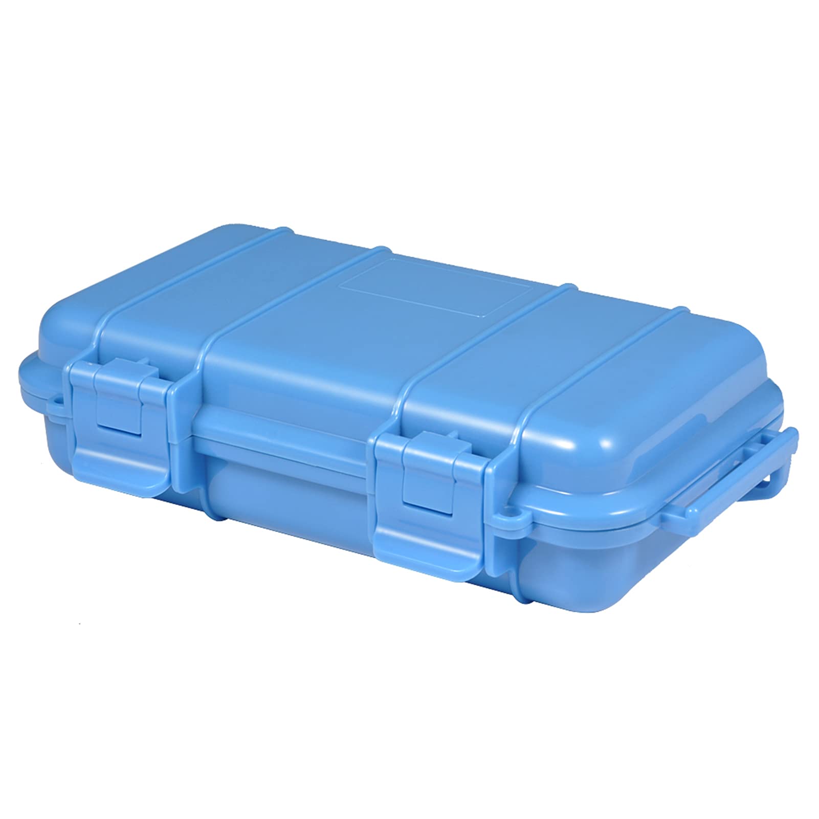 Plastic Storage Container, Box Shockproof Dry Storage Box with 2 UShape Buckle for Fishing Camping Hiking (Large)