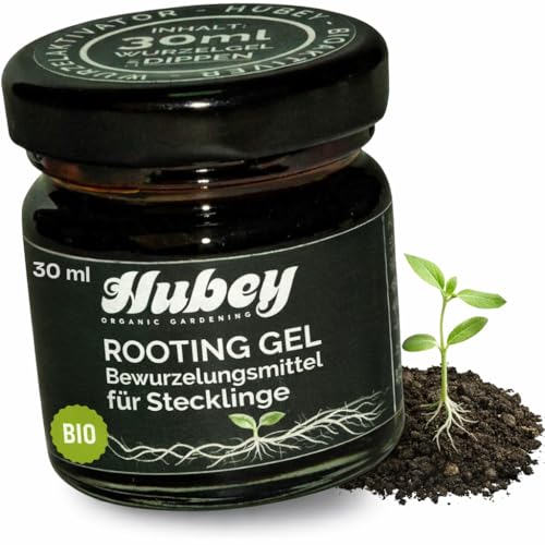 HUBEY BIO ROOTING GEL Bewurzelungsmittel für Stecklinge zur Pflanzenvermehrung Wurzelstimulator (30ml)