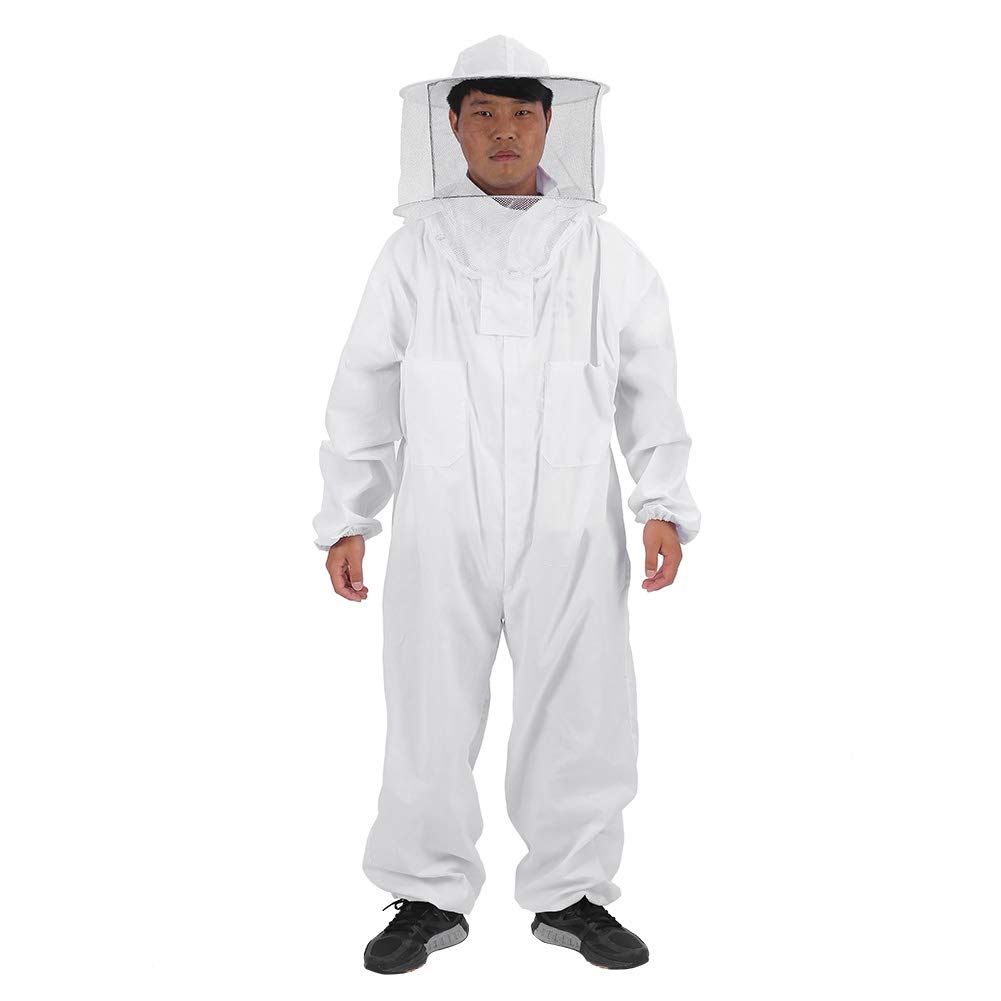 Zerodis Xxl Beekeeping Suit Beekeeping Protective Equipment Bee Keeping Full Body Cloth With Veil Hood Total Protection For Professional & Beginner Beekeepers(Xxl)