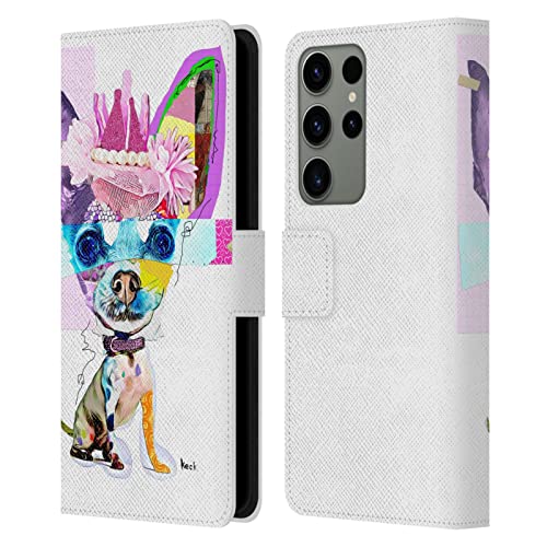 Étui portefeuille Chihuahua Samsung S23 Ultra Head Case Designs en cuir